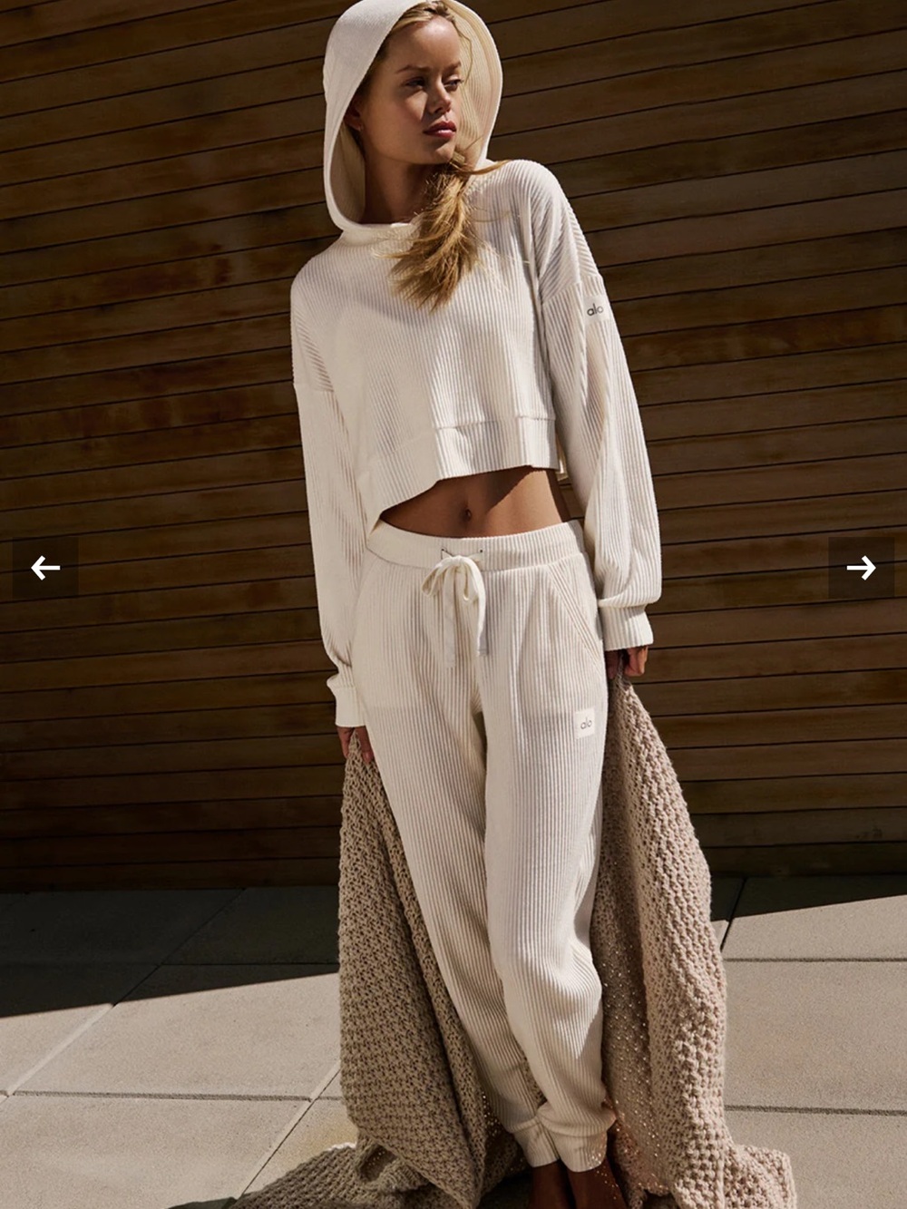 Alo Muse Sweatpant in Ivory